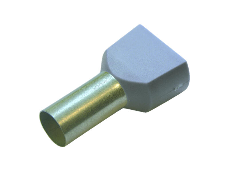 100 pezzi terminali per vena 2x 1,0mm2 x 12mm lunghi isolati rossi twin 100 pezzi terminali per vena 2x 1,0mm2 x 12mm lunghi isolati rossi twin