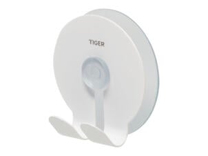 Tiger Twin handdoekhaak met zuignap wit