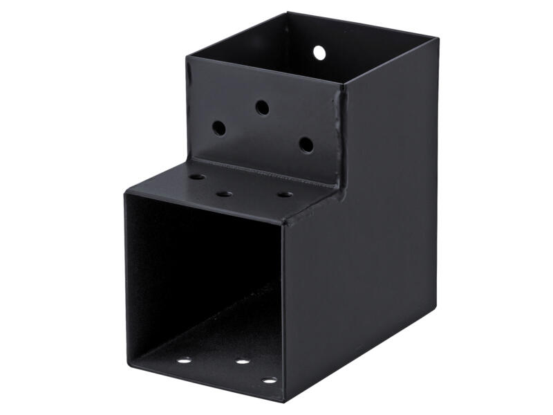 Dangle Connection Suki Type A connecteur d'angle 2 connexions 90° 91x91 mm anthracite | Hubo