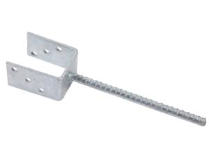 Giardino U-paalhouder 71x105x200x20 mm