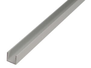 U-profiel 10x12x9x1,5 mm 200cm geanodiseerd aluminium zilver