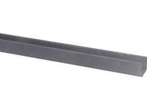U-profiel 15x15 mm 200cm grijs