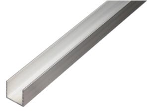 U-profiel 20x20x17x1,5 mm 100cm aluminium