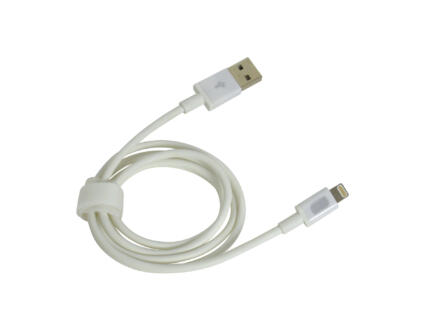 Carpoint USB kabel Apple 8-polig 1m wit 1