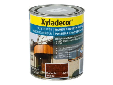 Xyladecor UV-plus houtbeits ramen & deuren 0,75l mahonie 1