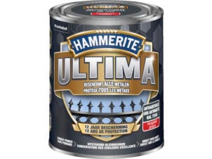 Hammerite Ultima laque peinture métal brillant 0,75l gris anthracite
