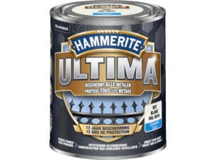 Hammerite Ultima laque peinture métal satin 0,75l blanc