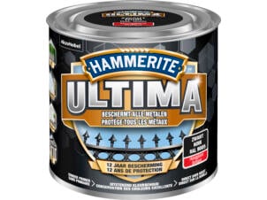Hammerite Ultima metaallak hoogglans 0,25l zwart