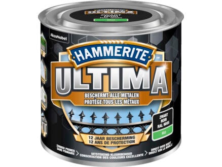 Hammerite Ultima metaallak mat 0,25l zwart 1