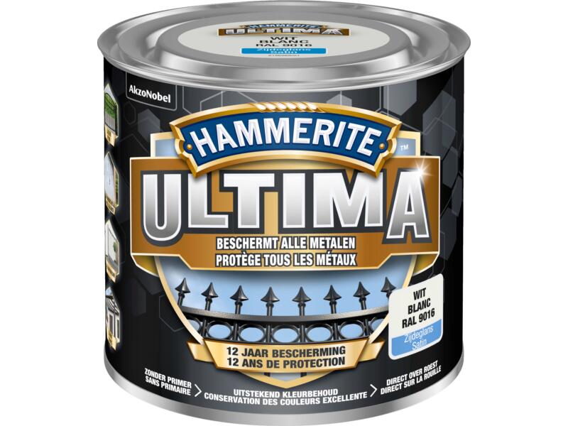 Hammerite Ultima metaallak zijdeglans 0,25l wit