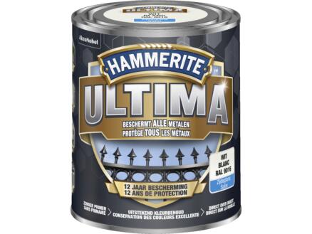 Hammerite Ultima metaallak zijdeglans 0,75l wit