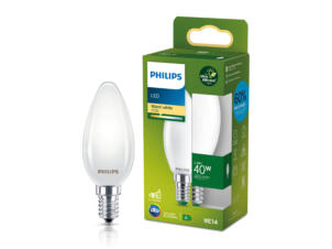 Philips Ultra Efficient ampoule LED flamme verre mat E14 2,3W dimmable