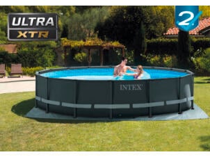 Intex Ultra XTR Frame piscine 488x122 cm + pompe