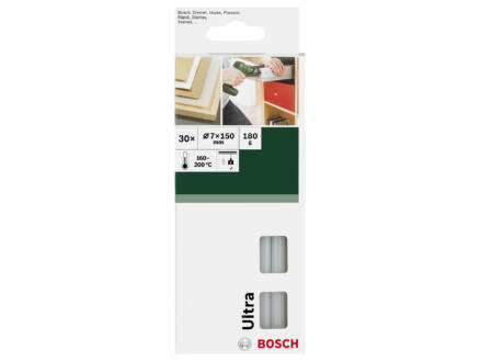 Bosch Ultra bâtons de colle 7mm transparent lot de 30 1
