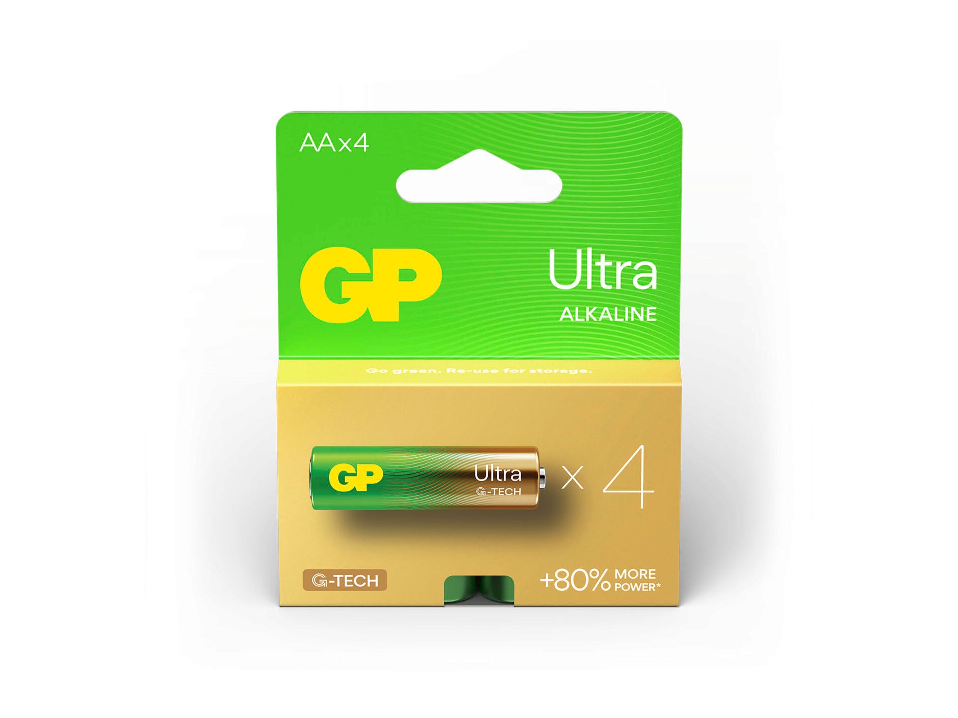 GP Ultra batterij alkaline AA 4 stuks