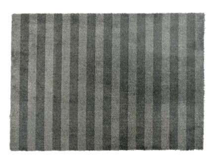 Ultra paillasson antisalissures lignes 50x70 cm gris 1