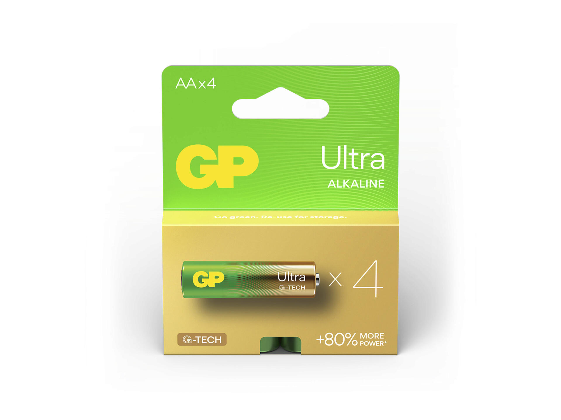 GP Ultra pile alcaline AA 4 pièces
