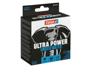 Tesa Ultra power underwater tape 1,5m x 50mm zwart