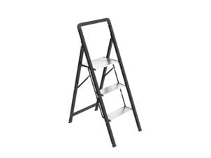 Escalo Ultraslim Black escabeau 3 marches noir