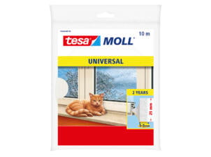 Tesa Universal tochtstrip 10m 2,5cm wit