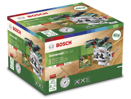 Bosch UniversalCirc 12 accu handcirkelzaag 12V Li-Ion 85mm zonder accu