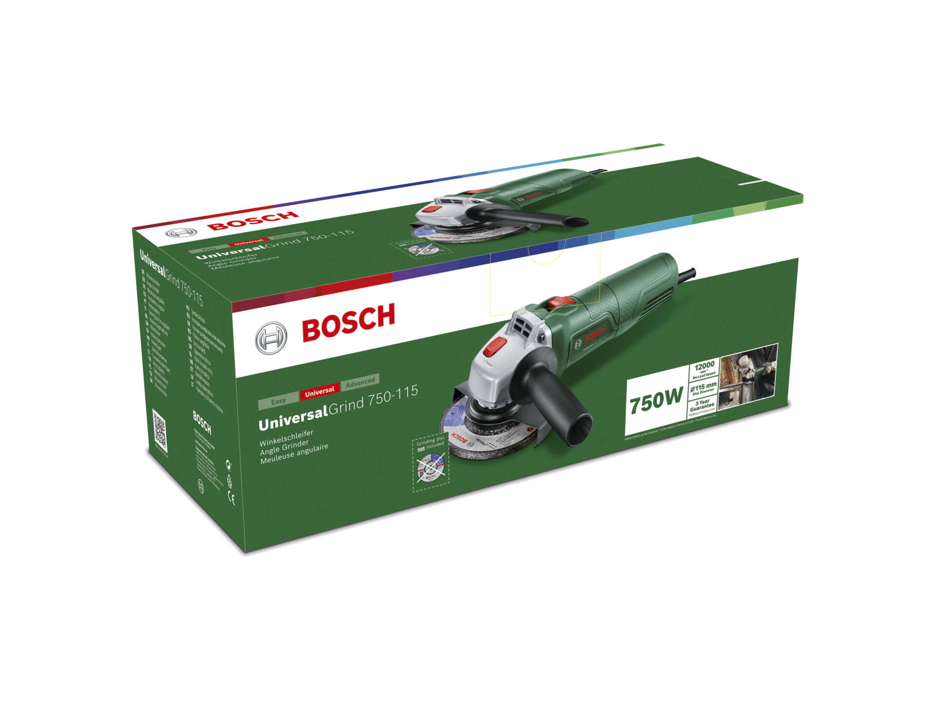 Bosch UniversalGrind 750-115 meuleuse angulaire 750W 115mm