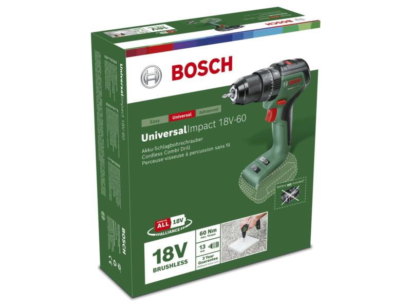 Bosch UniversalImpact 18V-60 accu klopboorschroefmachine 18V Li-Ion zonder accu