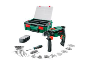 Bosch UniversalImpact 700 SBX perceuse à percussion 700W + SystemBox + 182 accessoires