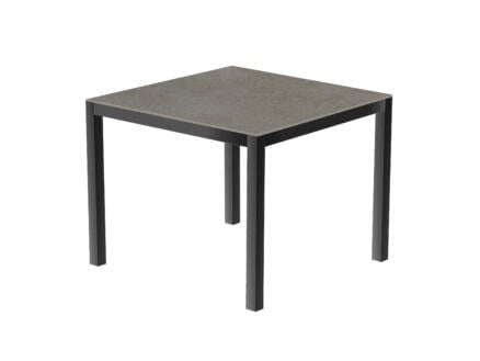 Uptown Dark table de jardin 90x90 cm anthracite/gris 1