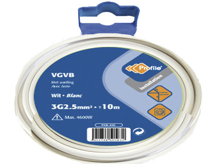 Profile VGVB-draad 3G 2,5mm² 10m wit 1