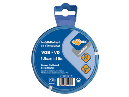 Profile VOB-kabel 1,5 blauw 10m blister 1