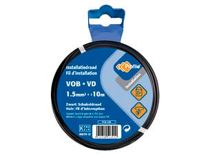 Profile VOB-kabel 1,5 zwart 10m blister