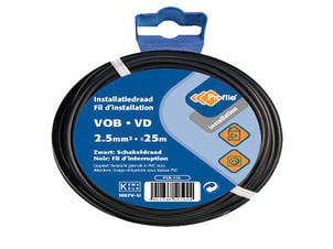 Profile VOB-kabel 1G 2,5mm² 25m zwart