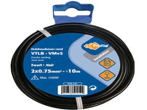 Profile VTLB-draad 2G 0,75mm² 10m zwart