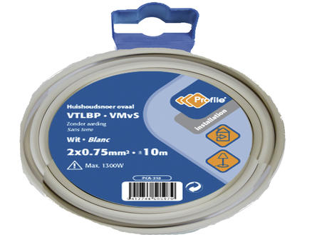 Profile VTLBP-draad 2G 0,75mm² 10m wit 1