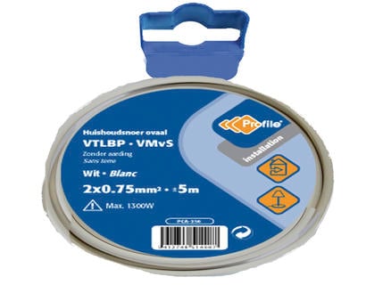 Profile VTLBP-draad 2G 0,75mm² 5m wit 1