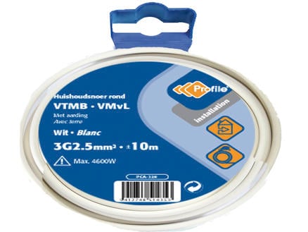 Profile VTMB-draad 3G 2,5mm² 10m wit 1