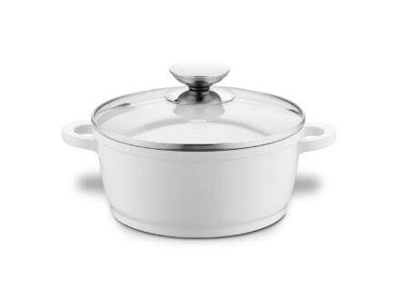 Vario Click Induction casserole + couvercle 24cm blanc 1