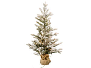 Vaxo witte kunstkerstboom met verlichting 91cm + 50 LED lampjes