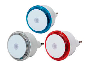 Prolight Veilleuse LED 3 avec capteur de luminosité 3 pièces