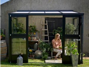 Juliana Veranda 4,4 serre adossée verre de sécurité anthracite