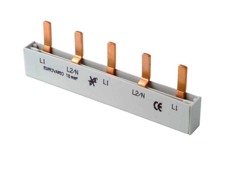 Verbindingsrail pin 10mm²  5 modules