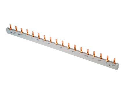 Profile Verbindingsrail pin 10mm² 18 modules 1