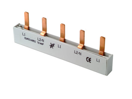 Profile Verbindingsrail pin 10mm² 5 modules 1
