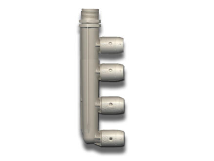Saninstal Verdeler Push-Clic 3/4" M x 16 met 4 aansluitingen 1