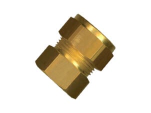 Saninstal Verloopmof knelkoppeling F 1/2" x 15mm messing 5 stuks