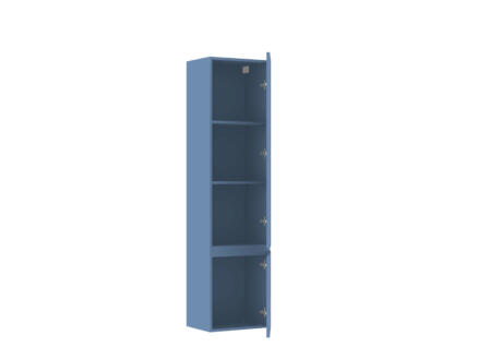 Allibert Verso meuble colonne 40cm 2 portes droite bleu baltique