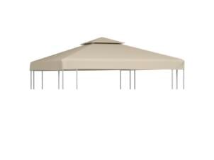 Vervangend tentdoek 310 g/m² 3x3 m beige