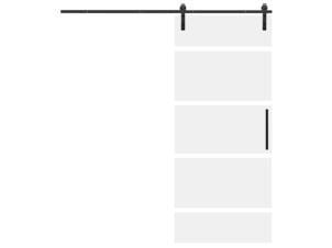 Solid Vetro C003 glazen schuifdeur binnen 215x83 cm