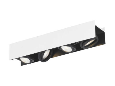 Eglo Vidago plafonnier LED 4x5,4 W dimmable blanc/noir 1
